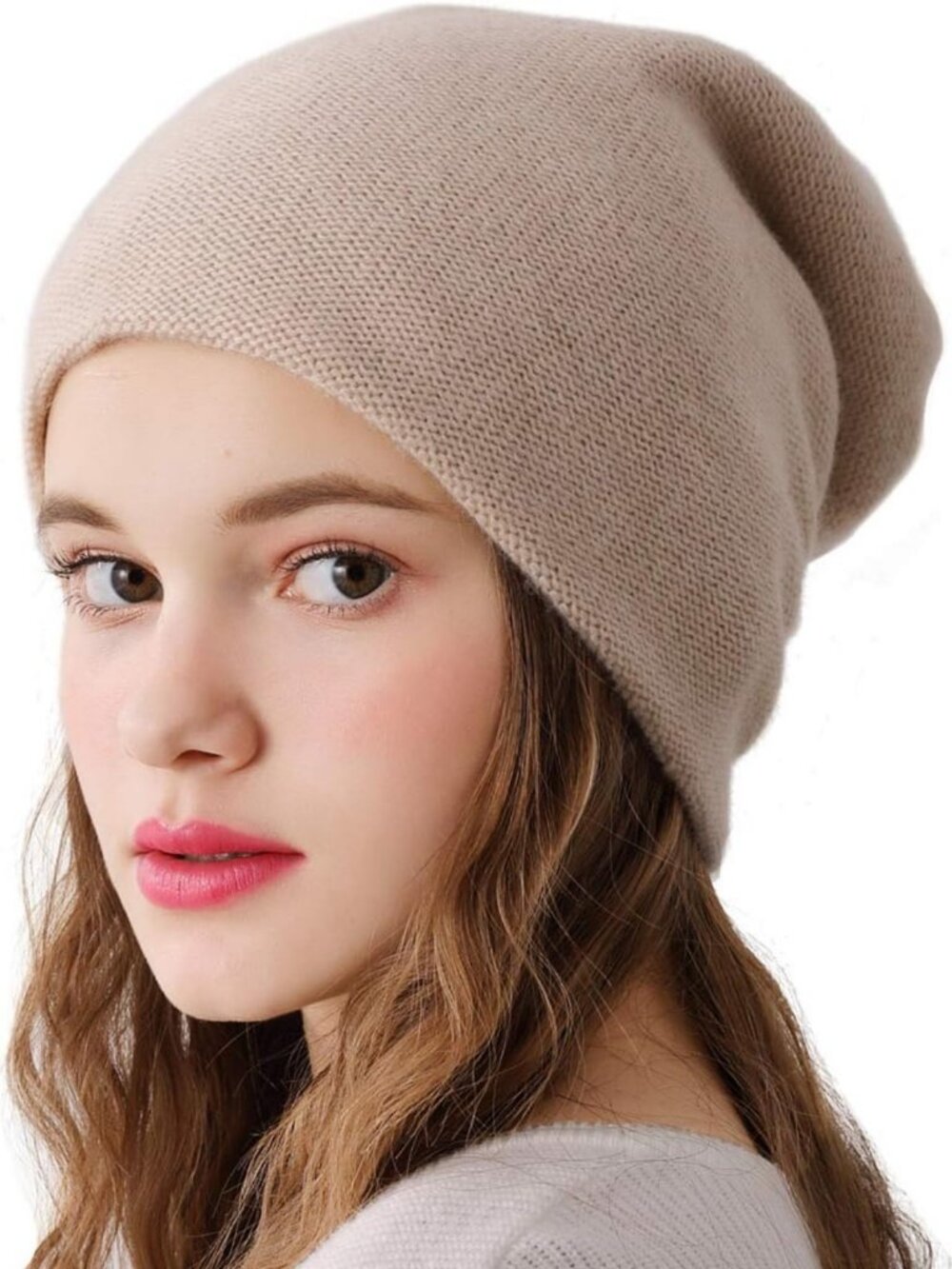 Cozy Double Layer Cashmere Beanie | Warm High-Performance Ski Hat for Winter